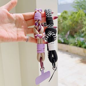 Colorful <b>Braided</b> Phone Strap With T-Shape Hook Phone chain For Mobile Phone <b>Accessory</b> - Product Image 2