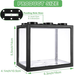 Mini peces ecológicos al por mayor con iluminación LED USB, transparentes, de plástico, pequeños, para exhibición en oficinas - Product Image 2