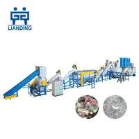 कचरा एचडीपीई LDPE बोतल रीसाइक्लिंग मशीन वाशिंग लाइन संयंत्र