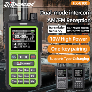 HX-8100 Walkie Talkie 4G POC+VHF&UHF Dual-Mode con Controllo Vox 136-520MHz, Interfono Mobile per Copertura <span class=keywords><strong>Radio</strong></span> Globale - Product Image 2