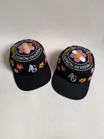 Gorro de Mujer con Diseño Floral Retro 2026, Gorra Plana con Bordado de Flores