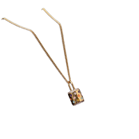 Vente en gros à faible MOQ, logo personnalisé, ensemble de bijoux plaqué or 18 carats, style rétro français, zircon, collier et boucles d'oreilles, pour boutiques et vente au détail.