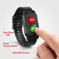 Reloj Inteligente con Llamada de Emergencia SOS para Personas Mayores, con Localizador GPS 4G S3, Detección de Caídas, Monitor de Salud, Dispositivo de Seguimiento