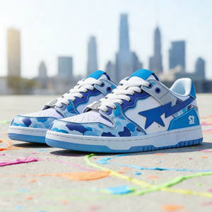 Zapatillas deportivas de diseñador moradas de estrella, de cuero genuino de alta calidad, transpirables, de malla, informales, para skateboarding y caminar, con aumento de altura. ¡Gran éxito de ventas! - Product Image 2