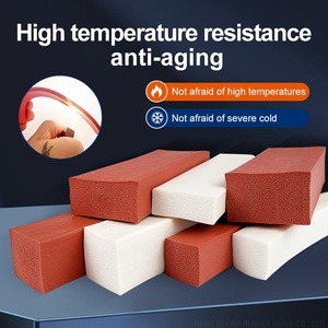 Kích thước tùy chỉnh Silicone bọt Dải chịu nhiệt Bọt Biển Dây ép đùn tròn/Vuông/phẳng bọt Silicone miếng bọt biển con dấu cao su dải - Product Image 4