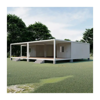 Maison préfabriquée de luxe personnalisée avec panneau sandwich, écologique, pliable, extensible, petite maison contemporaine