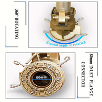Titans 360 Gear Drive Arroseur de pistolet de pluie à rayon de 80m pour une irrigation efficace des terres agricoles et un dépoussiérage