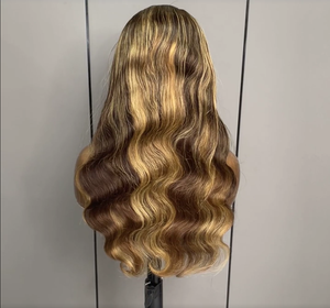 22นิ้วสำหรับ Ombre วิกผมแท้ตัดมาพร้อมกับ6x5 HD วิกผมหนา210% สีบลอนด์<span class=keywords><strong>ราก</strong></span>เข้มผสม<span class=keywords><strong>ผม</strong></span><span class=keywords><strong>ยาว</strong></span>ขนาดใหญ่ - Product Image 5