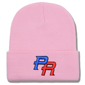 Chapeau en tricot brodé avec la lettre Porto <span class=keywords><strong>Rico</strong></span>, tendance européenne et américaine, unisexe, décontracté, polyvalent, chaud pour l'automne et l'hiver, bonnets - Product Image 3