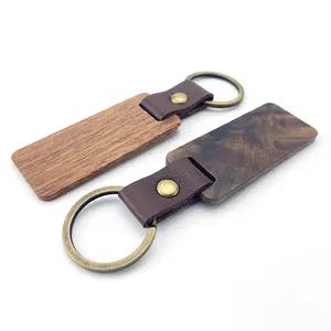 Custom Blank Wood Carving Name Keychain Wooden Handicrafts Blank Wooden Keyring Key Chain With Name