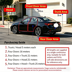 <span class=keywords><strong>Bande</strong></span> d'étanchéité de porte de voiture en <span class=keywords><strong>EPDM</strong></span> certifiée CE avec service de découpe, ajustement universel pour berline/camion/SUV, insonorisante et étanche - Product Image 3