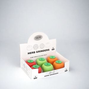 2025 New CANNA 56mm 3-Piece Bob Zinc Alloy Persimmon-Shaped <b>Herb</b> & Tobacco <b>Grinder</b> - Product Image 2