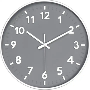 12 Inch Hiện Đại 3D Dập Nổi Số Đồng Hồ Treo Tường Im Lặng Vòng Giá Rẻ Nhựa Thạch Anh Tùy Chỉnh Đồng Hồ Nhà Sản Xuất - Product Image 6