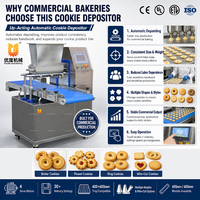 Machine à déposer les biscuits automatique à actionnement vertical 400mm 600mm, machine à biscuits à découpe au fil servo pour boulangerie commerciale