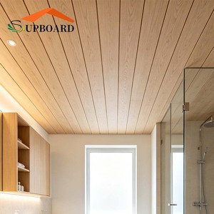 Panneau PVC <span class=keywords><strong>SUPER</strong></span> Moderne Personnalisable et Étanche de 10 mm avec Installation en Grille de Plafond pour Chambre à Coucher et Usage Domestique - Product Image 1