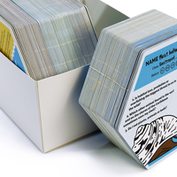 Ensemble de cartes flash éducatives sur le thème de l'océan, imprimées sur papier couché de qualité supérieure, avec boîte cadeau pour l'étude à domicile