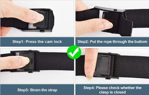 Correas de Amarre de Carga Resistentes y Duraderas de Alta Calidad con Hebilla de Leva, Cinta de Poliéster Premium, Capacidad de Rotura de 800 kg - Product Image 4