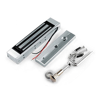 DFD Serrure de porte électromagnétique 12V à forte force de maintien 180KG 300LBS, serrure de placard en alliage d'aluminium certifiée FCC CE