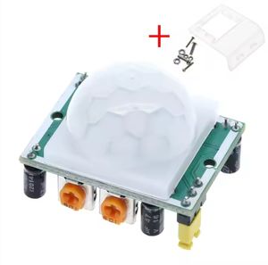 Modul detektor Sensor gerak PIR inframerah IR dapat disesuaikan untuk kit Raspberry <span class=keywords><strong>PI</strong></span> + wadah HC-SR501 - Product Image 1