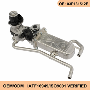 <span class=keywords><strong>Vanne</strong></span> <span class=keywords><strong>EGR</strong></span> Wanray pour Audi VW Skoda Golf MK6 Passat B7 <span class=keywords><strong>Tiguan</strong></span> 2.0 TDI CR, référence 03P131512E 03P131512B, ensemble complet - Product Image 1