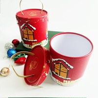 Boîte de Noël en papier couché de qualité supérieure avec pelliculage mat pour bonbons, cadeaux et décorations de fête