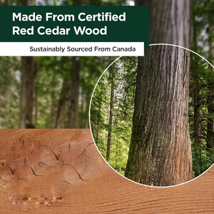 Ensemble seau et louche, fabriqué à la main en <span class=keywords><strong>bois</strong></span> de cèdre, poignée en corde naturelle - Capacité de 1 gallon (4 litres) d'eau - Product Image 6