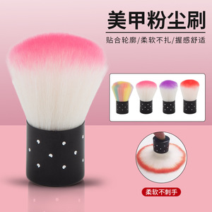 Brosse à poussière pour ongles, élimine la poussière et les peluches des ongles, brosse de maquillage en forme de champignon, brosse de nettoyage, poils doux, outil à manche court - Product Image 4