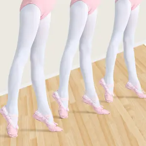 Großhandel Kinder Strumpfhosen Sommer Dünne Socken Mädchen Weiße Leggings Balletts ocken Tanz Leggings Höschen schlauch Mädchen Socken Leggings