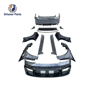 ชุดบอดี้คอนเน็คเตอร์แบบมีที่เกี่ยวด้านหน้าของ B900ไฟเบอร์คาร์บอนสำหรับ Porsche <span class=keywords><strong>911</strong></span> 992 <span class=keywords><strong>Carrera</strong></span> <span class=keywords><strong>2020</strong></span> + บั๊มเปอร์ตะขอตัดแบบใหม่ - Product Image 6