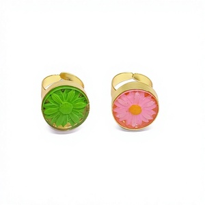 แหวนค็อกเทลลายดอกหยก เรซิ่นอะคริลิก ทันสมัย ใส่ได้ทุกวัน ได้รับการรับรองจาก IGI ไม่เคลือบผิว เครื่องประดับแฟชั่น - Product Image 6