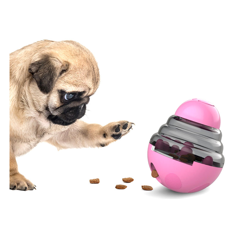 2022 pet supplies wholesale US Amazon hot new hot sale swing slow food leaking ball puppy dog toy pet feeder toy