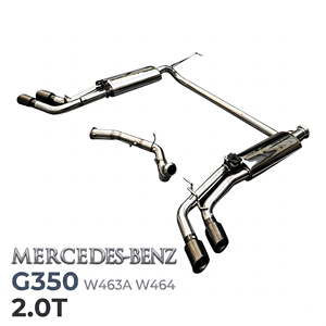 ระบบท่อไอเสียแบบเต็มชุด Vortex SS304 พร้อมท่อดาวน์ไปป์ สำหรับ Mercedes-Benz G350 W463A W464 2.0T ชุดแต่งเพิ่มสมรรถนะแบบติดตั้งได้โดยตรง - Product Image 1
