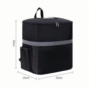 Mochila de Reparto de Pizza Aislada, Ecológica y Moderna para el Verano, Bolsa Refrigerante Portátil Reutilizable para el Transporte de Alimentos para Damas - Product Image 2