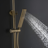 Robinet de Douche de Luxe pour Salle de Bain, Mitigeur Chaud/Froid en Laiton, Système de Douche pour Baignoire, Mitigeur Thermostatique, Ensembles de Douche Thermostatiques
