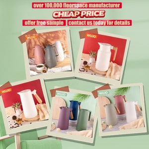 Hot Bán Giá Cả Cạnh Tranh 1000Ml Tùy Biến Màu Sắc Tối Giản Phong Cách Bắc Âu Thủy Tinh Refill Cách Điện Chân Không <span class=keywords><strong>Flask</strong></span> Cà Phê Nồi - Product Image 2