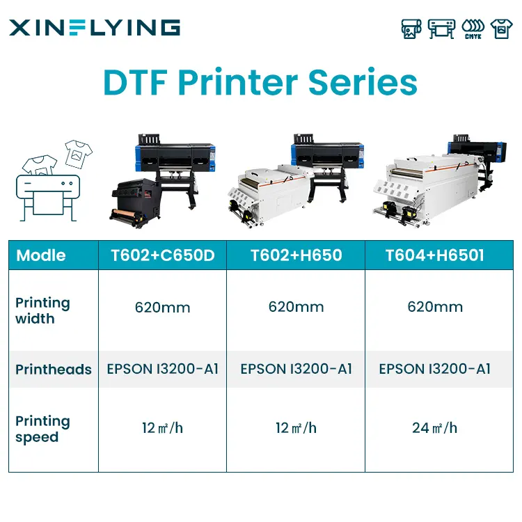 60CM Cheap Price Lifetime warranty garment tshirt printing machine dtf printer dtf print