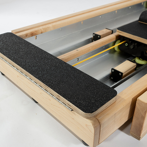 Appareil <span class=keywords><strong>de</strong></span> Pilates professionnel pour l'alignement du tronc, Reformer à double rail en bois avec échelle coulissante bidirectionnelle - Product Image 3