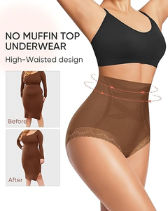 Mutandine da Donna Sexy in Pizzo a Vita Alta con Controllo Pancia, Effetto Snellente e Sollevamento Glutei, Comode e Senza Cuciture - Product Image 1