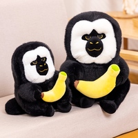 Peluche Personalizable de Mono Curioso George, Suave y Adorable, Relleno de Algodón PP, Juguete de Peluche