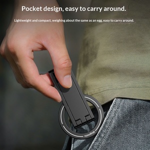 Support de téléphone magnétique multifonctionnel rotatif et pliable, trépied de bureau, perche à selfie portable, support de photographie - Product Image 5