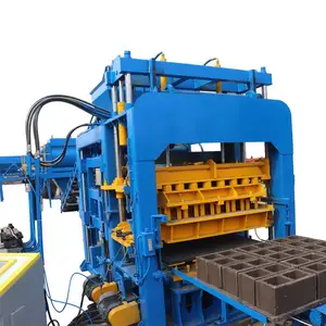 Máquina de fabricación de bloques huecos de QT12-15, maquinaria completamente automática para fabricación de ladrillos, Oriente Medio