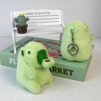 Porte-clés en peluche Capybara Kawaii mignon et moelleux, amusant, aux couleurs vives, avec avocat, pour cadeaux promotionnels