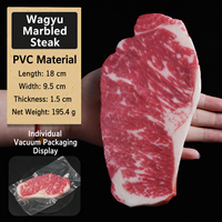 Model Iga Sapi Tiruan Panjang, Steak T-Bone Wagyu, Replika Daging Sapi Segar, Bahan PVC, Buatan Tangan, untuk Ulang Tahun, Halloween