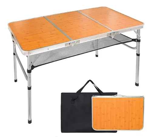 折りたたみ式テーブルと椅子ポータブルセットピクニックテーブルキャンプテーブル機器用品アルミニウム合金工場高品質屋外