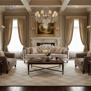 EKAR Sovereign Serpentine Luxury Sofa | Tufted American Classic Couch | Custom High-<strong>End</strong> Parlor <strong>Seating</strong> - Product Image 3