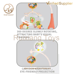 Juguete para Recién Nacido con Control Remoto, Campana <span class=keywords><strong>de</strong></span> Cama Musical <span class=keywords><strong>de</strong></span> Proyección, Cuna Colgante <span class=keywords><strong>de</strong></span> Plástico, Móvil con Caja <span class=keywords><strong>de</strong></span> Música Embalada, Unisex - Product Image 5
