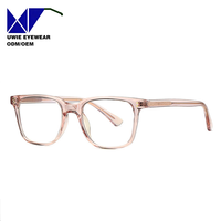 Montures de lunettes carrées TR90 transparentes en métal avec cadre diamanté, anti-lumière bleue, pour étudiants, pour myopie, décoration OEM