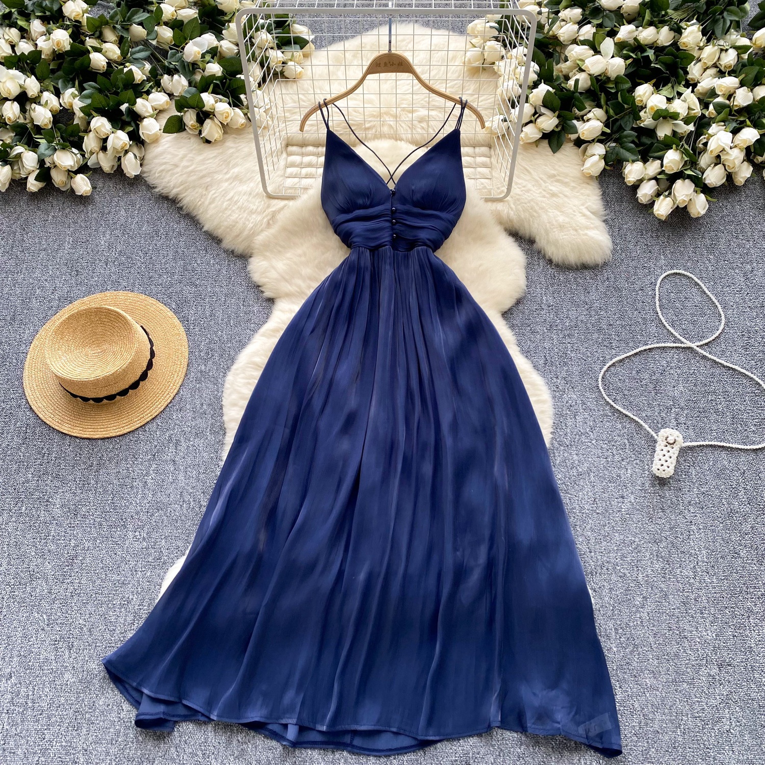 bra extension for backless dress Buy Ordinaree Admiral Blue Backless Cotton Dress For Women Online