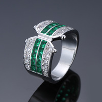 Bague élégante et simple en cuivre plaqué or raffiné pour femme – Bijou de mode au design de niche haut de gamme