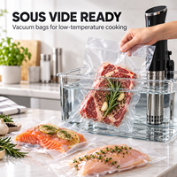 Sacs sous vide résistants à la chaleur pour cuisson sous vide, sans BPA, gaufrés, pour la conservation des aliments (viande, légumes)